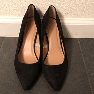 A New Day gemma black pointed toe pumps heels